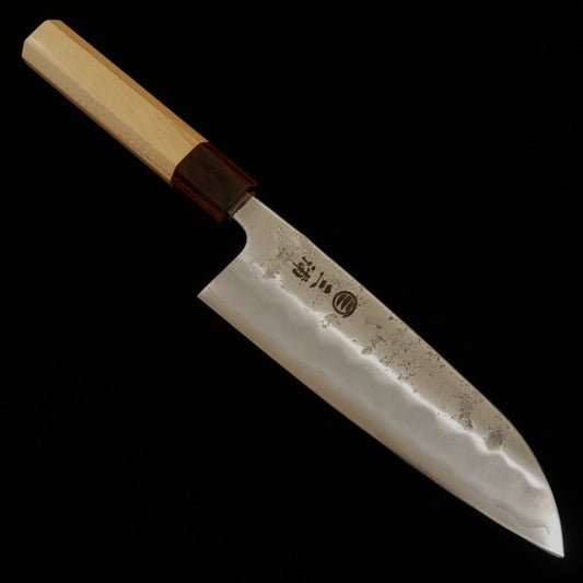 【OUTLET】MIURA Ginpaku nº3 Nashiji Santoku mango de zelkova (165mm) error de impresión