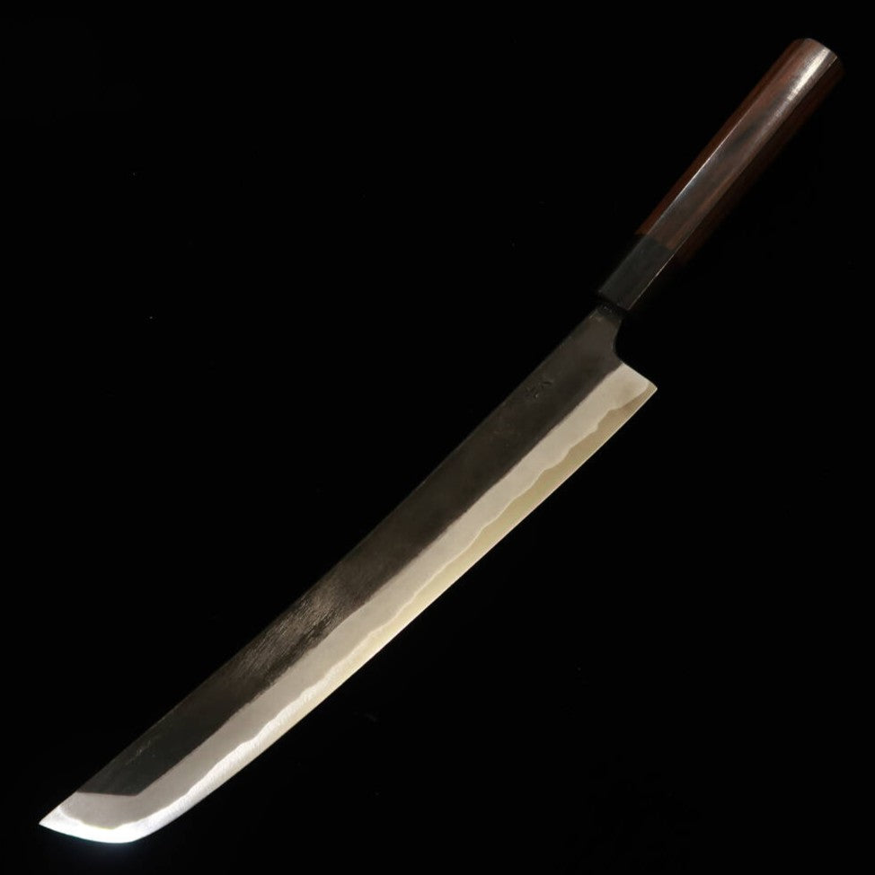 Sakimaru Sujihiki MIURA by Shindo Aogami No. 2, Ebony Octagonal Handle (240-330mm)