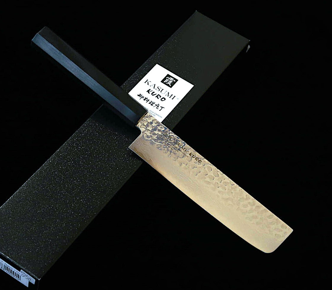 Sumikama SUMIKAMA – Nakiri – Acier au molybdène – Damas – Manche en bois stratifié renforcé KURO KR-36017 (170 mm)