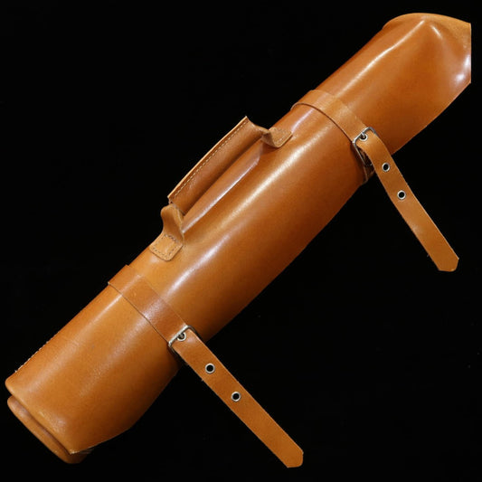 Rouleau à couteaux en cuir Long Lasting Leather, disponible en 4 couleurs (bordeaux/marron/bleu marine/noir)