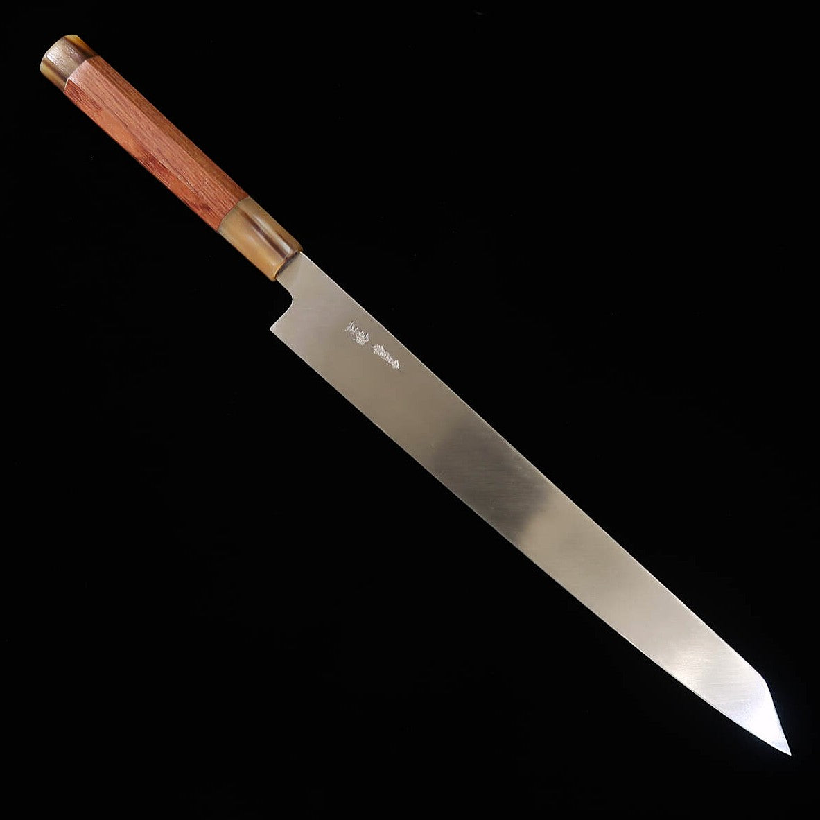 MIURA Kiritsuke Yanagiba Obidama for Left Handed Ginsan Mirror Finish Brazilian Karin Handle (300mm)