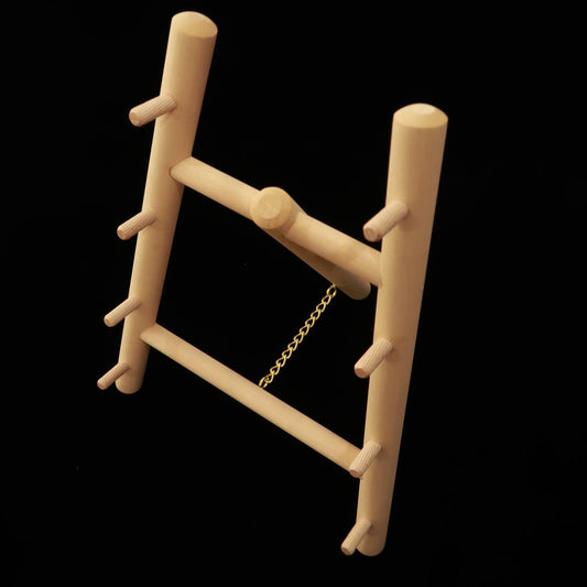 Prateleira para facas - Suporte para 4 peças - Feita de magnólia - Montagem fácil