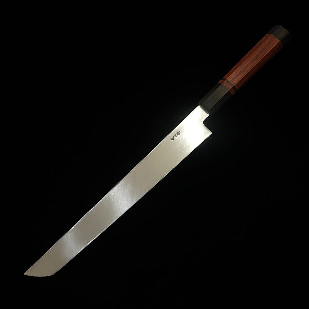 Sakimaru Yanagiba MIURA Obidama Inox VG10 polida Cabo de bubinga (270mm)