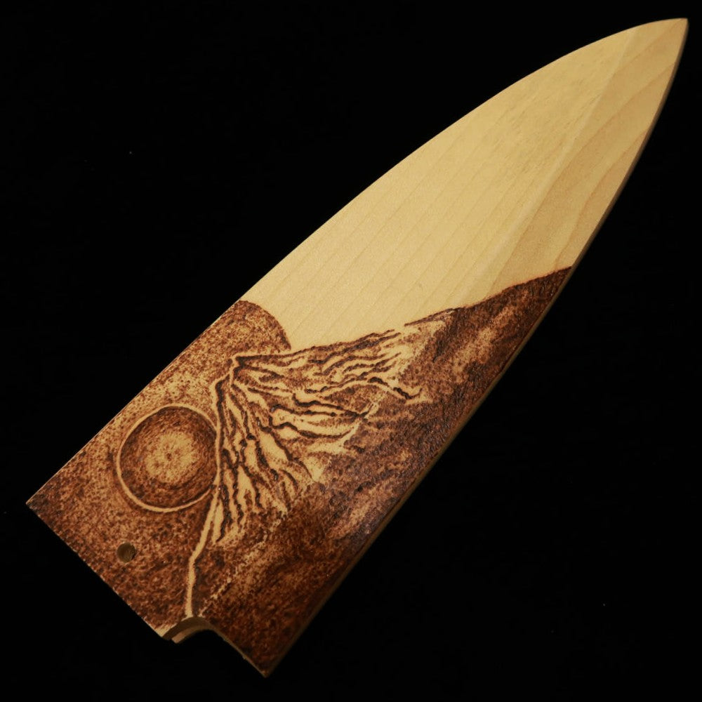 Deba SUISIN Ginsan, Magnolia Handle - Mount Fuji - (165mm)