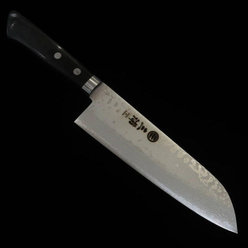 三浦MIURA 三徳 VG10 ダマスカス 黒柄 (165mm)