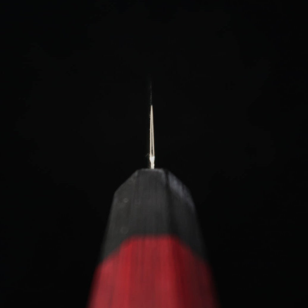 三浦MIURA ペティ 33層ダマスカス 八角赤合板柄 (150mm)