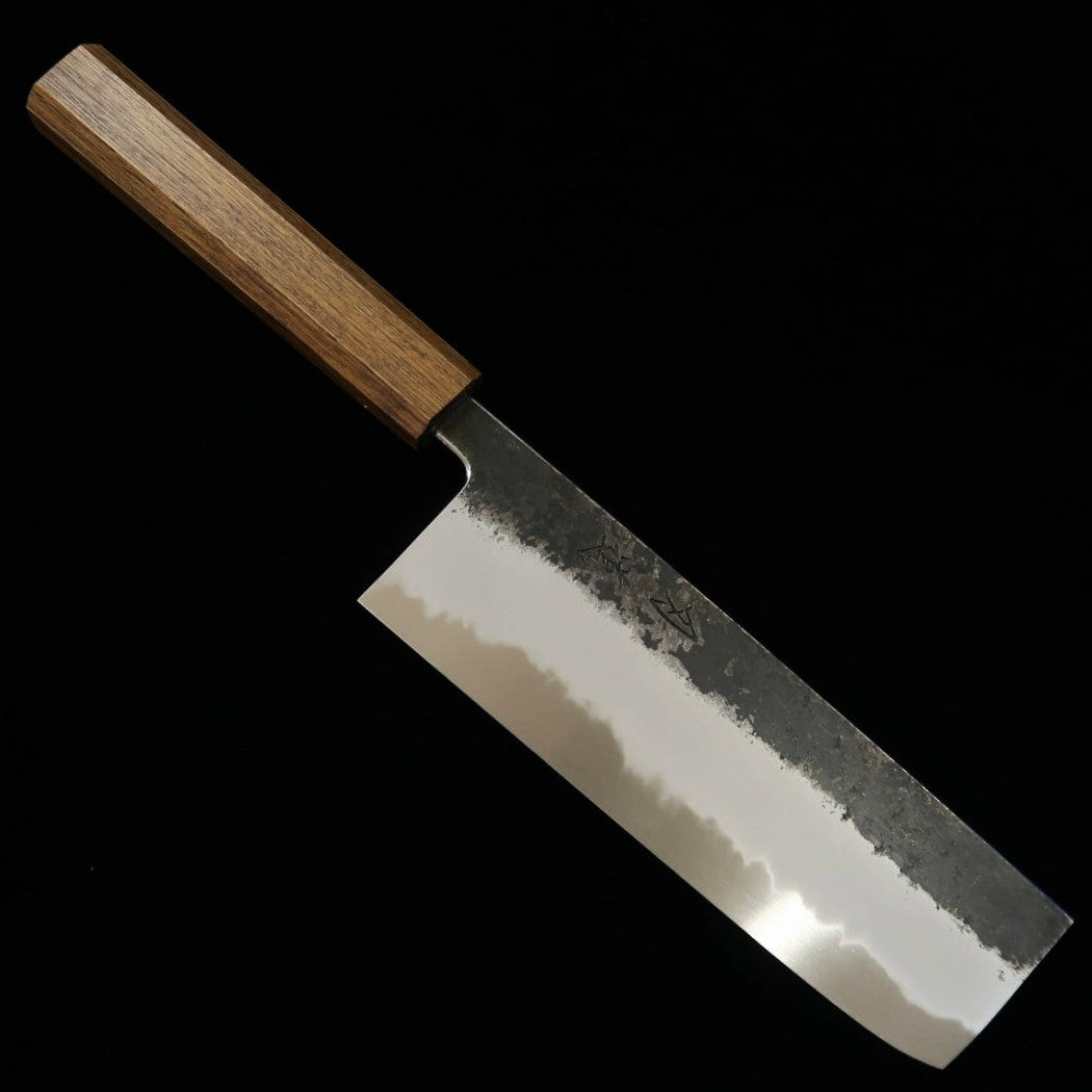HADO Nakiri Sumi Shirogami No.2 Oak Black Fuki-urushi Handle (165mm)