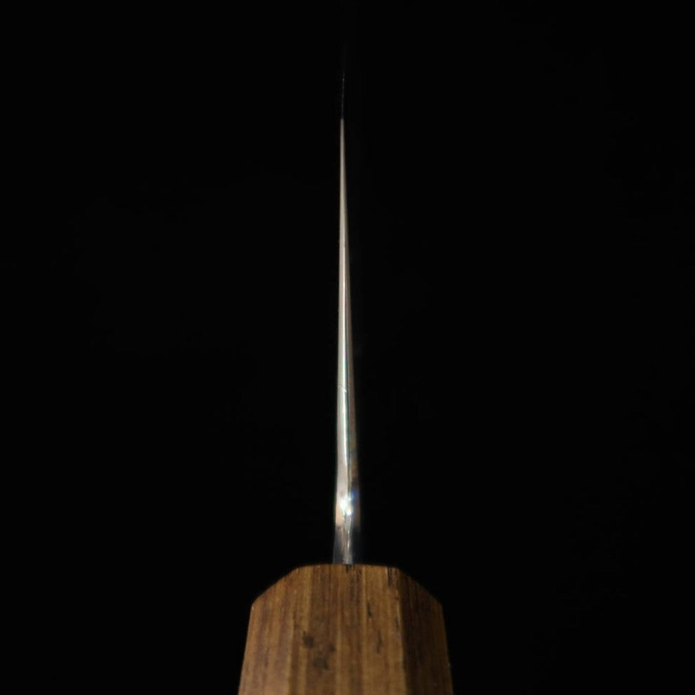 HADO Nakiri Sumi Shirogami No.2 Oak Black Fuki-urushi Handle (165mm)