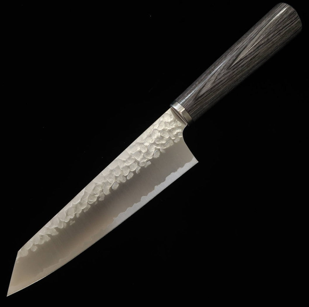 MIURA Kiritsuke Stainless steel Hammered Plywood handle (165mm)