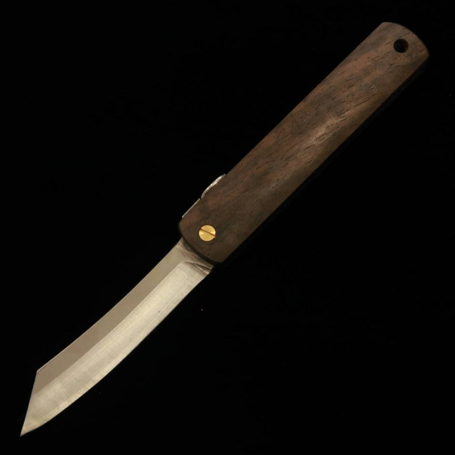 Nagaokamekoma HIGONOKAMI, VG10, manche en bois de kaki noir (70mm)