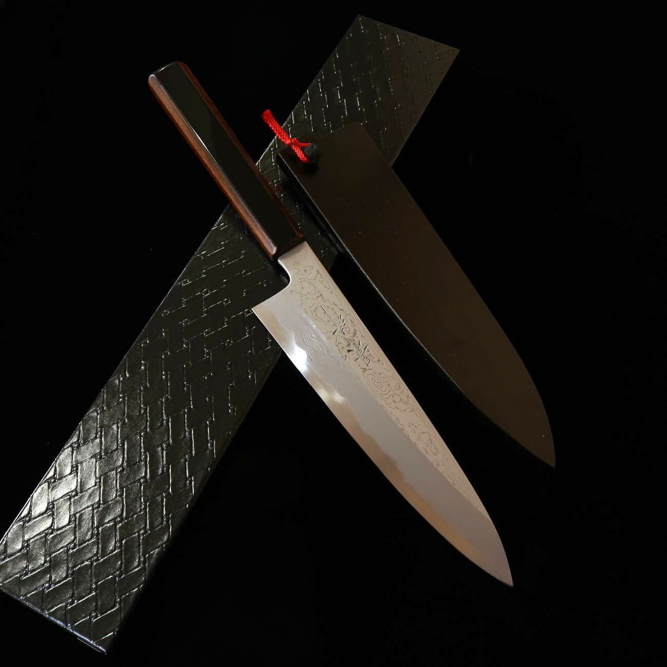 Kagekiyo Aogami No.1 Damas Shikkoku-Ro Wa-Gyuto (210 mm/240 mm)