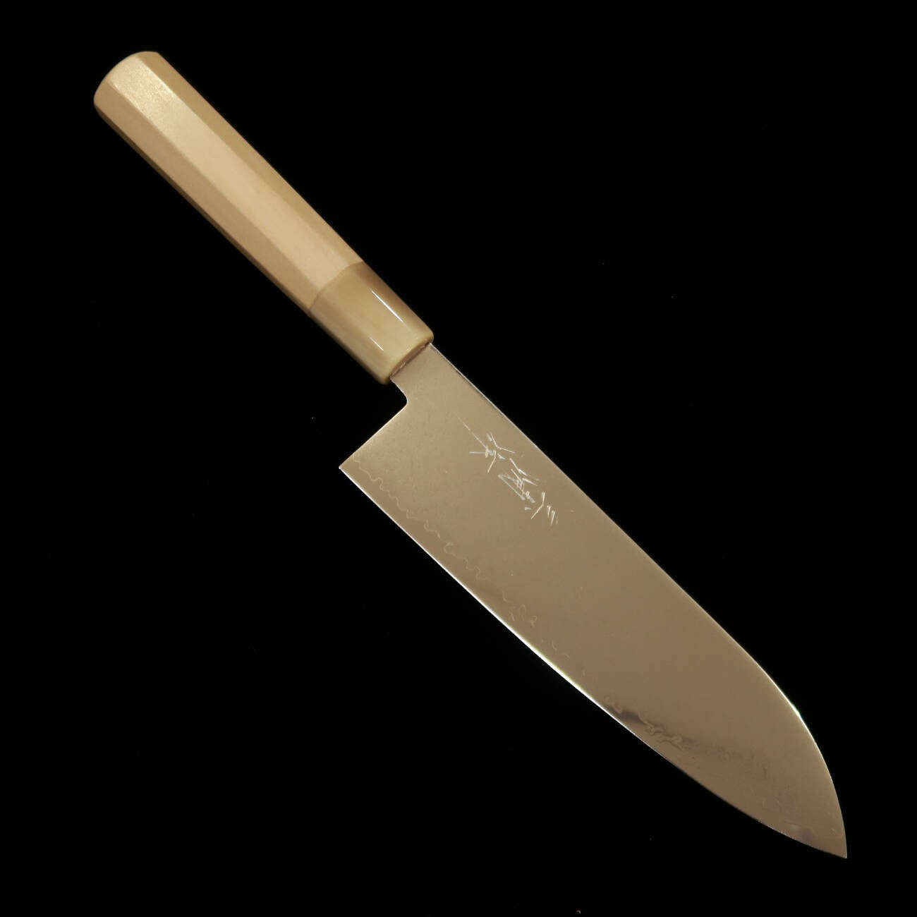 MIURA VG-10 Santoku Damasco mango octogonal de magnolia (180 mm)