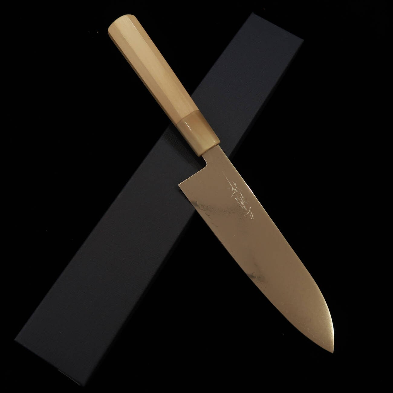 MIURA VG-10 Santoku Damasco mango octogonal de magnolia (180 mm)