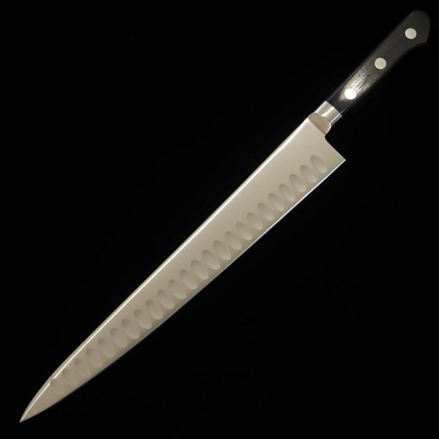 ミソノMISONO モリブデン鋼 筋引 サーモン型 黒合板柄 (240/270mm)