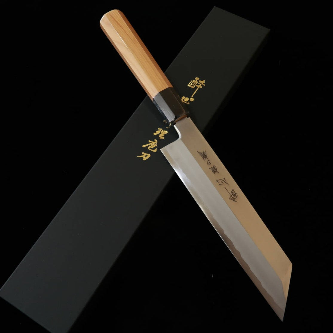 酔心SUISIN ムキモノ 銀紙三号 霞 イチイ柄(210mm)