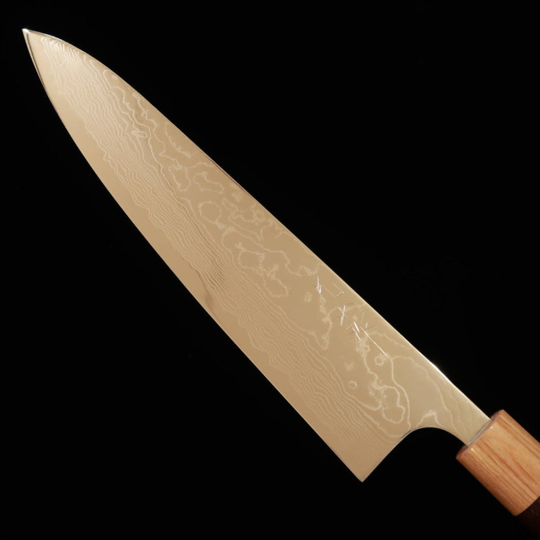 片山 雄太YUTA KATAYAMA VG10ダマスカス 磨き仕上げ 牛刀 紫檀栗型柄 (210/240mm)