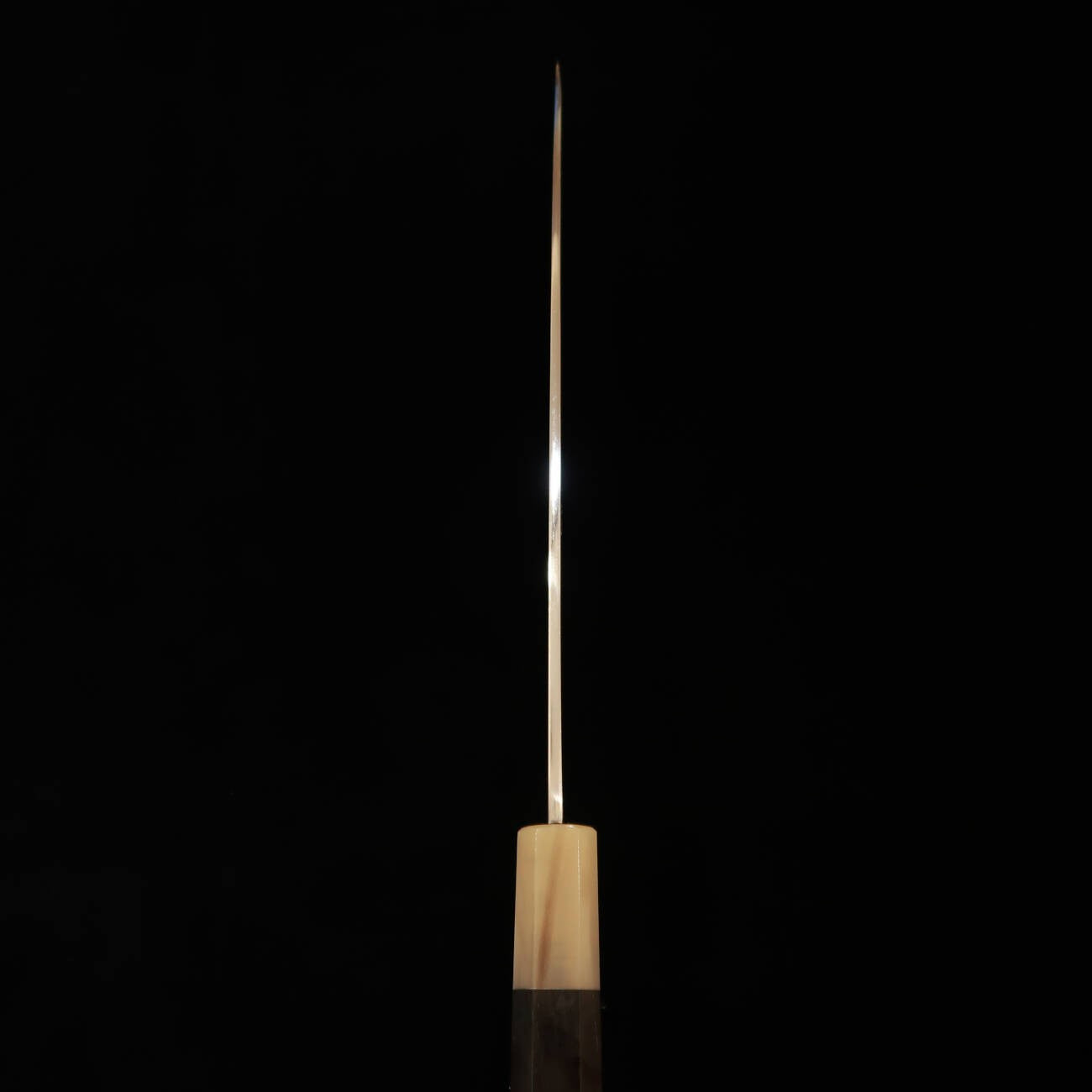 Gyuto Miura Itadaki Single-Edged, Shirogami No. 2, Mirror Finish, Ebony Octagonal Handle (210/240mm)