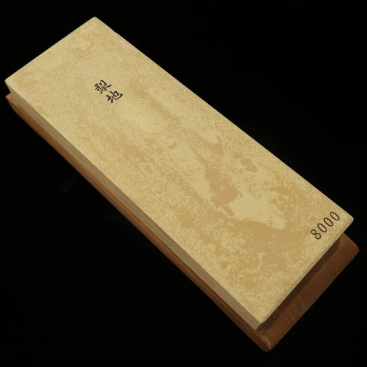 Pierre de finition granule #8000 sur socle (75×212×23mm)