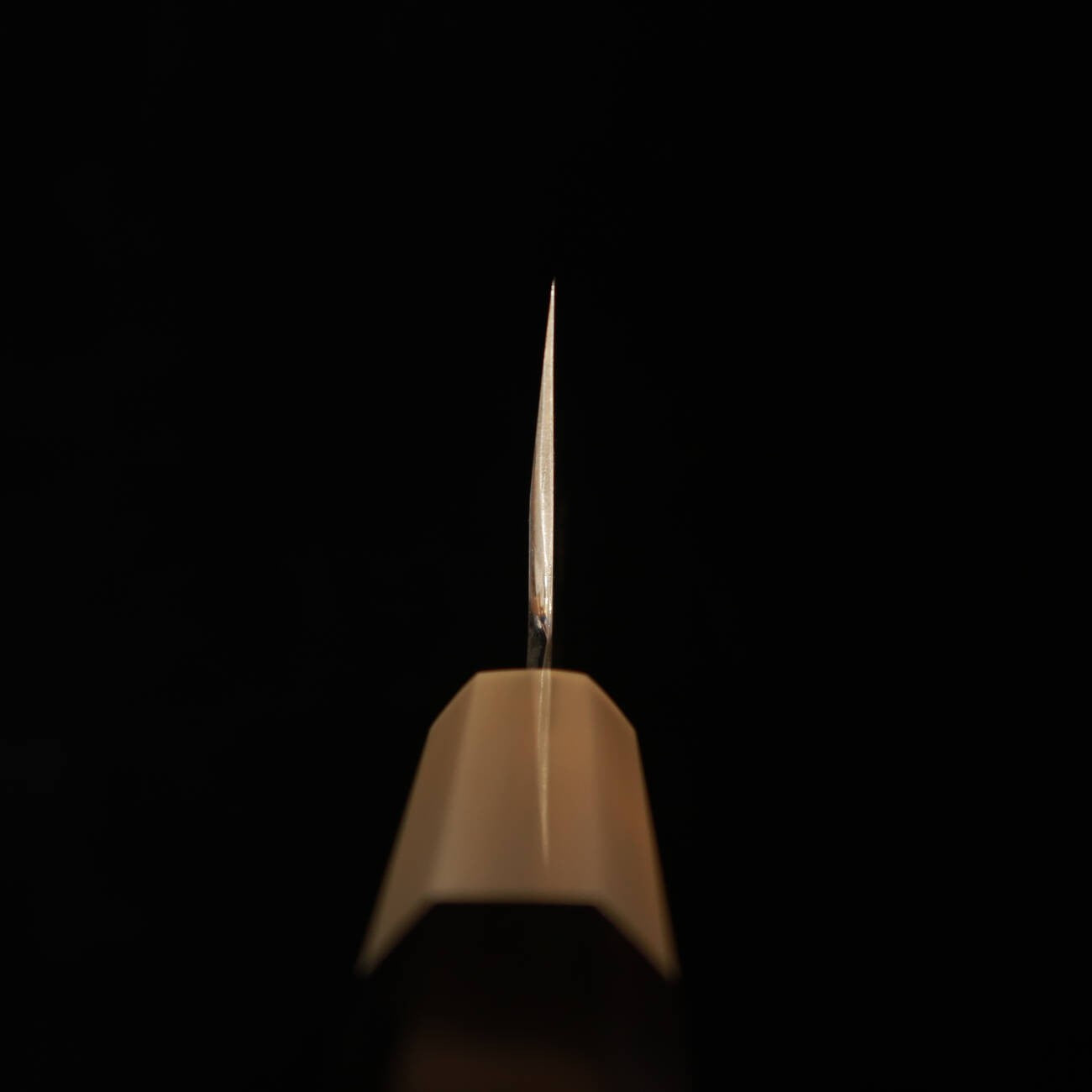 Gyuto Miura Itadaki Single-Edged, Shirogami No. 2, Mirror Finish, Ebony Octagonal Handle (210/240mm)