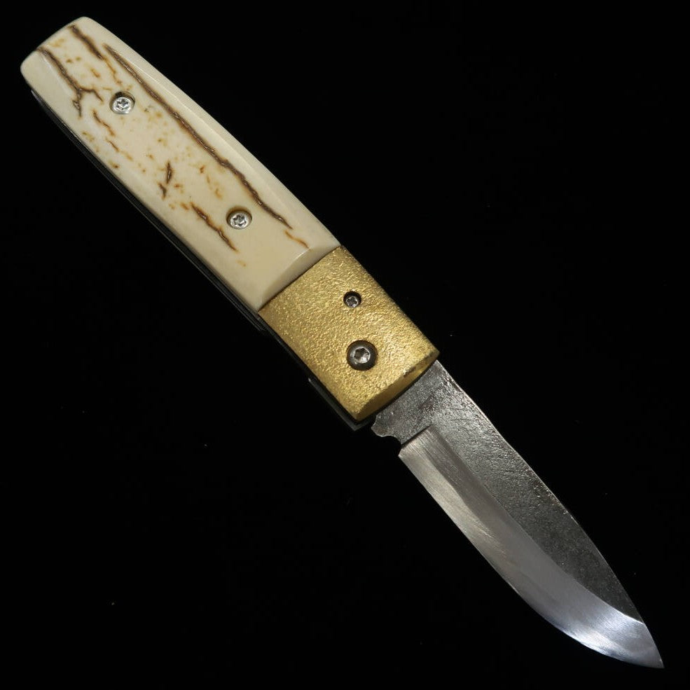 武田刃物TAKEDA 備中手打ち鍛冶 稲垣作 備中型 ライナーロックフォルダー A マンモス 日立青紙スーパー鋼