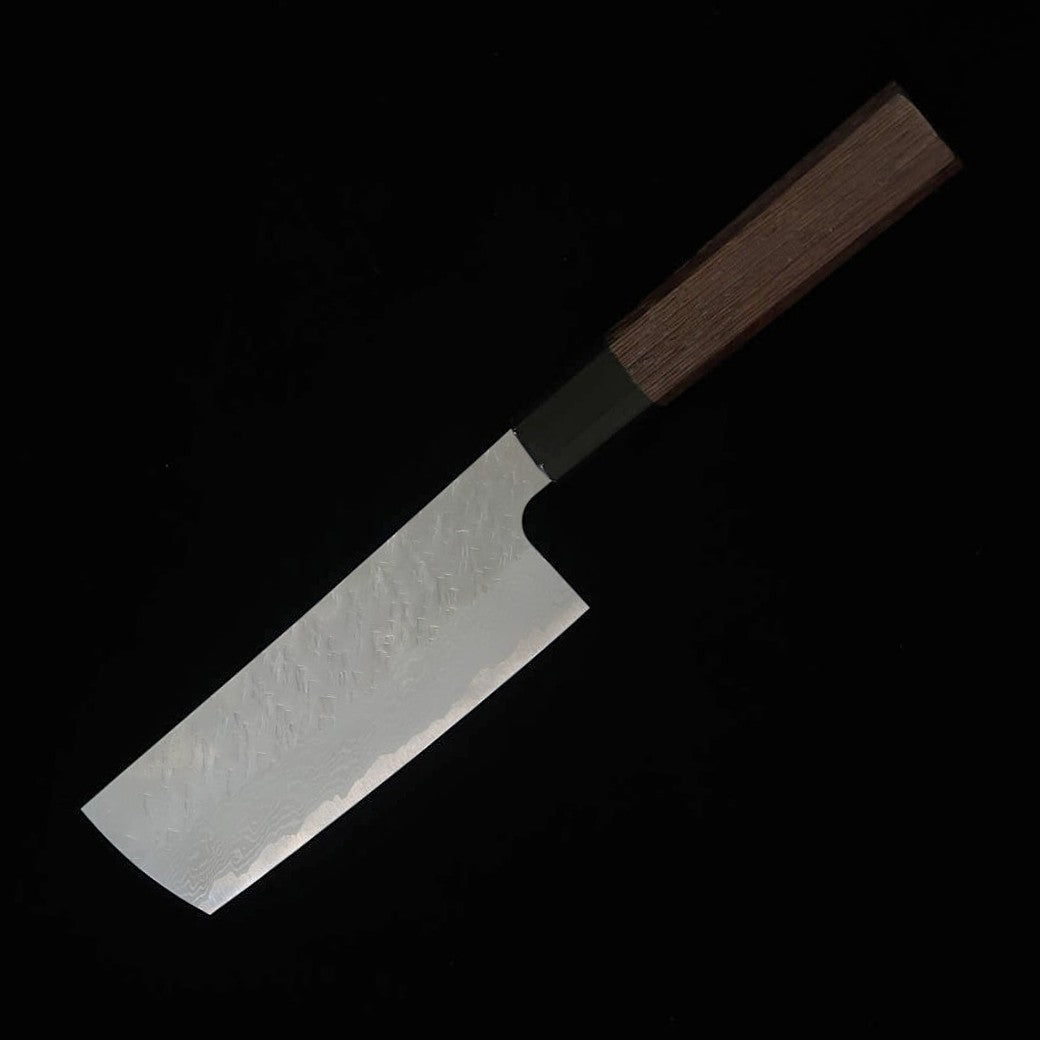 NIGARA Sakimaru Nakiri VG10 Hammered Damascus Wenge Handle (165mm)