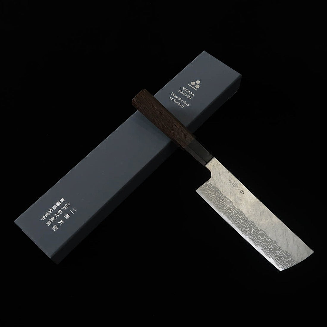 NIGARA Sakimaru Nakiri VG10 Hammered Damascus Wenge Handle (165mm)