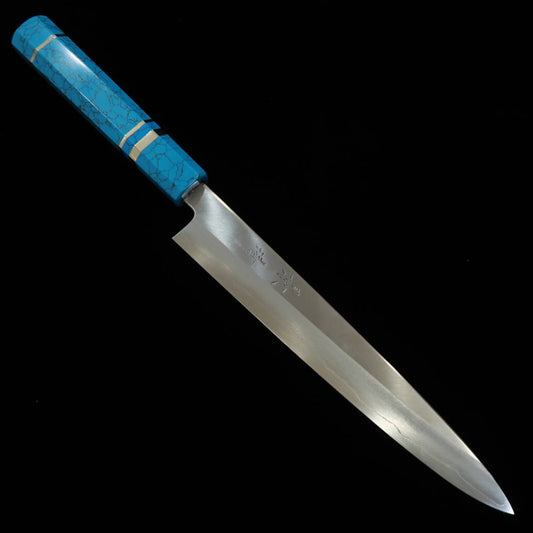 KAGEKIYO Petty japonés Gin San No.3 Mango de turquesa (210mm)