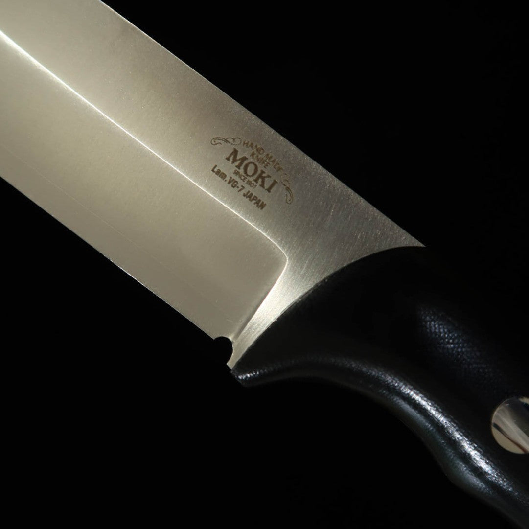 MOKI Berg MK-2021BM/CO VG7/LAM manche Micarta lin noir (110 mm)