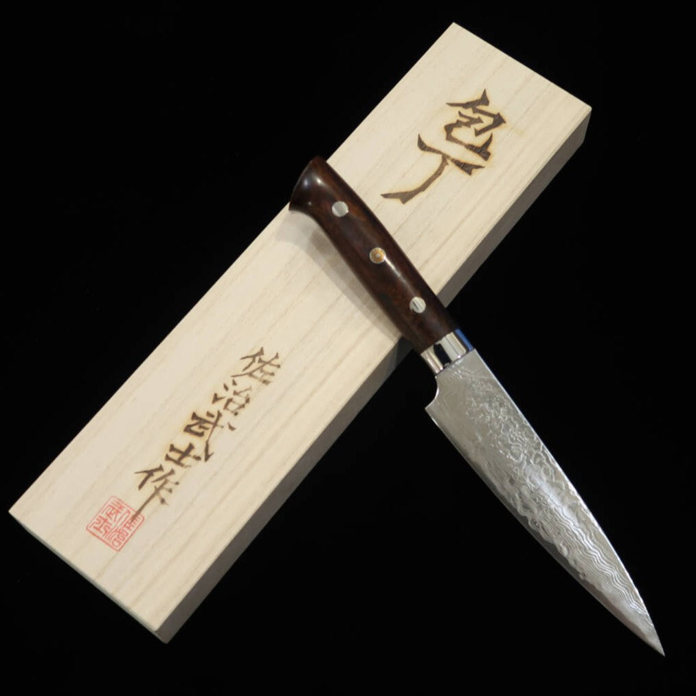 Takeshi Saji Petty R2 Diamond Finish Ironwood Handle (135mm/150mm)