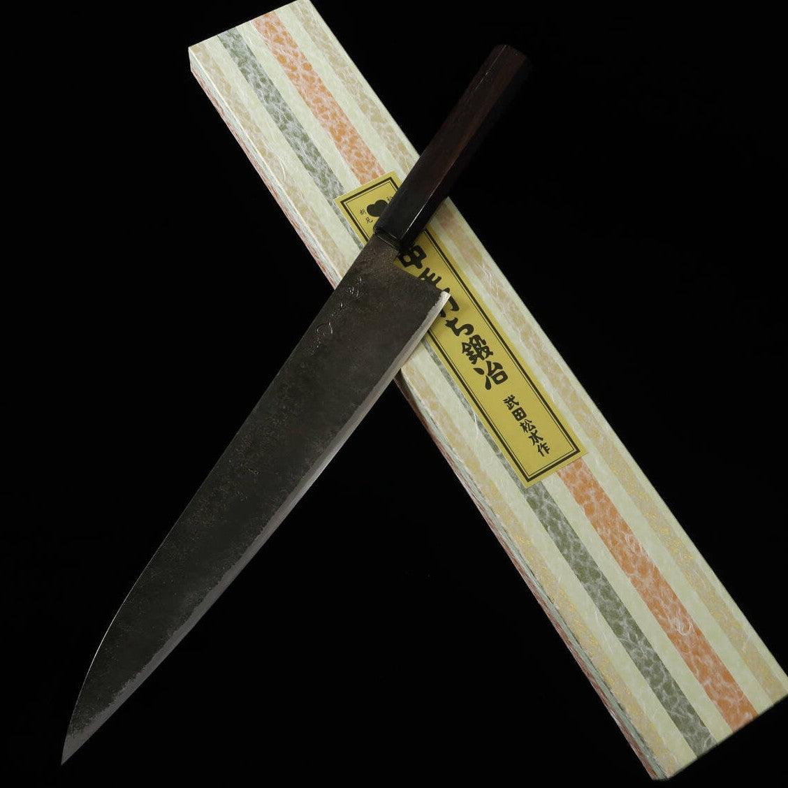 武田刃物TAKEDA 備中手打ち鍛冶 ささの刃 (尺) 日立青紙スーパー鋼(300mm)