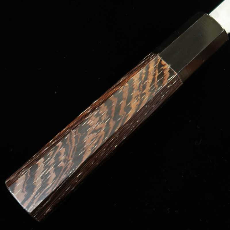 Santoku ANRYU Aogami nº2 polido martelado cabo octogonal de wengué (170mm)