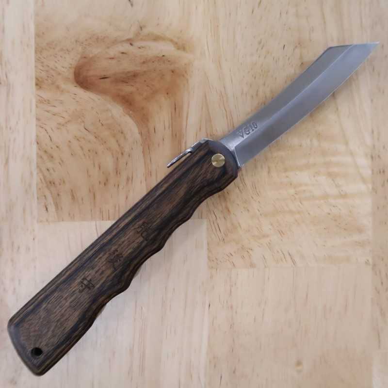 HIGONOKAMI Inox VG-10 Cabo em Nogueira (70mm)