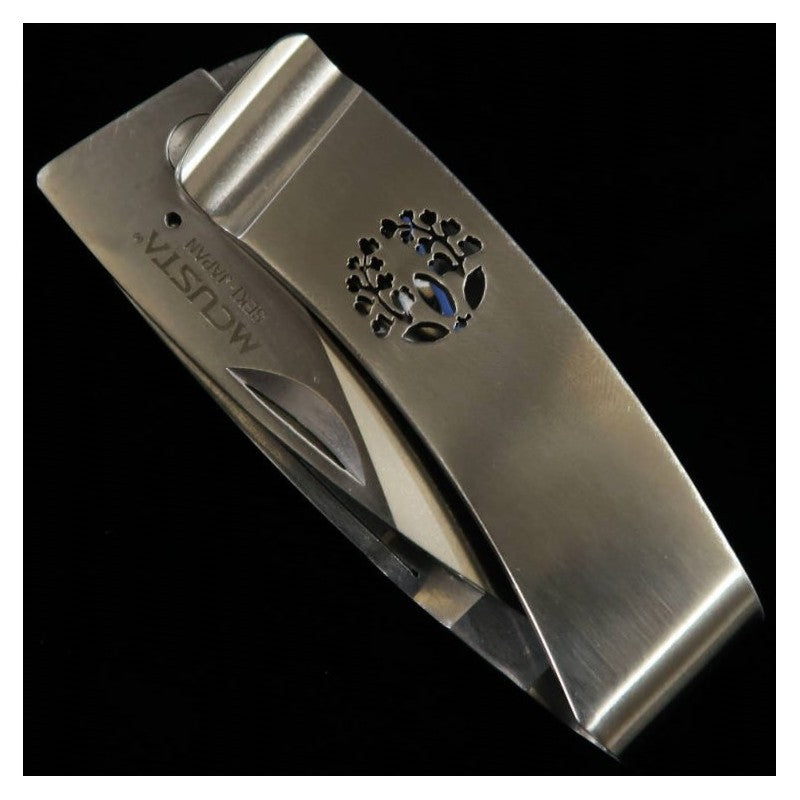 MCUSTA Money Clip Knife "Family Crest series" Wisteria (50mm)