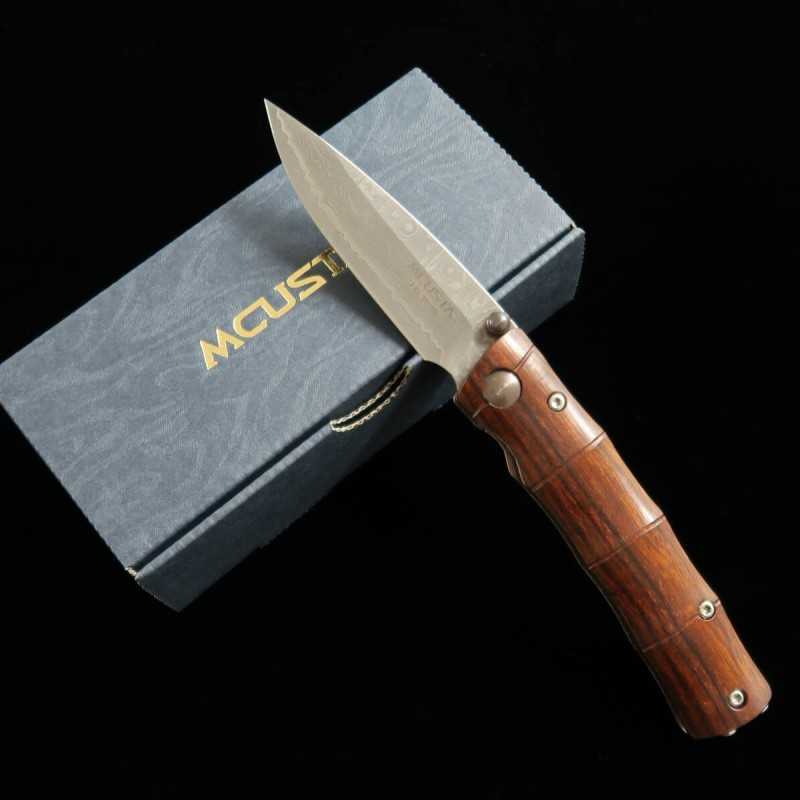 Mcusta Shinra Emotion Series Bamboo Damascus VG-10 Ironwood MC-0074DI - (71mm)