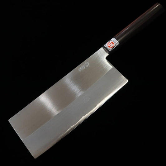 IKENAMI HAMONO Chinese Knife Aogami No. 2 Polished Rosewood Handle (210mm)