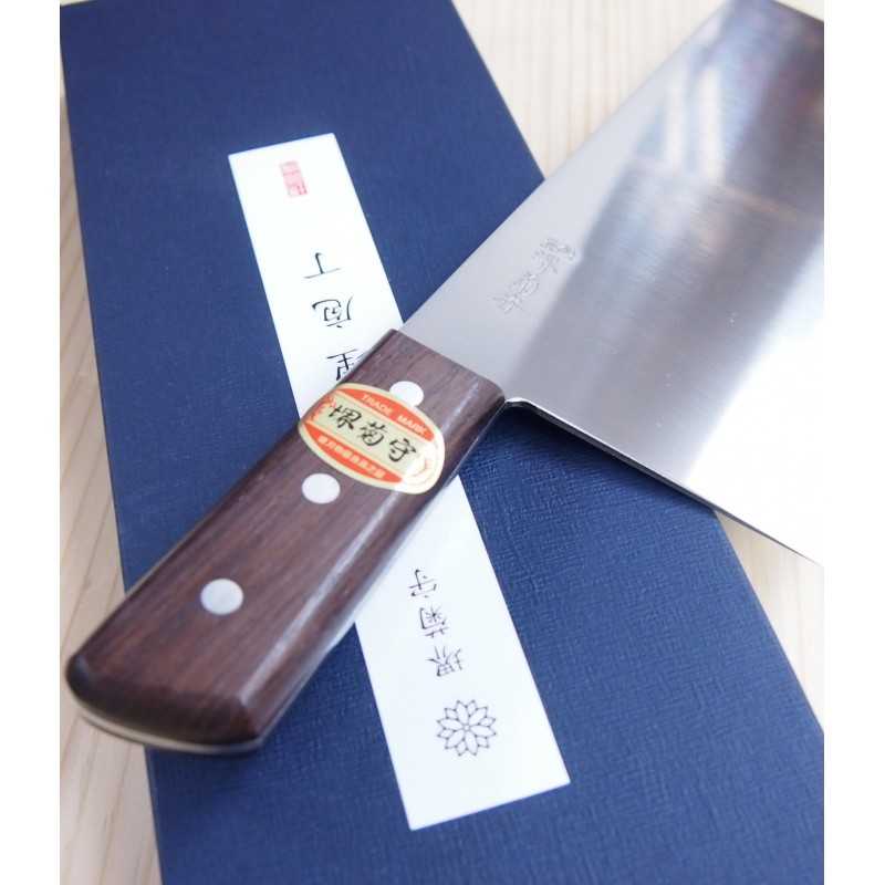 Cutelo Chinês de aço inoxidável Sakai Kikumori (220mm)