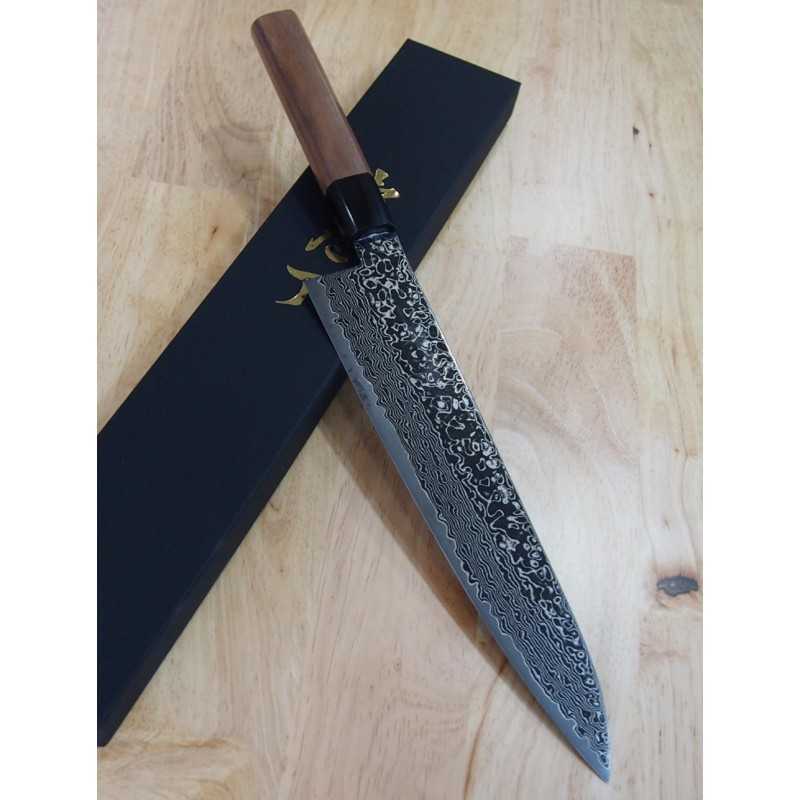Faca japonesa do chef KAGEKIYO ZA-18 black damascus (210/240mm)