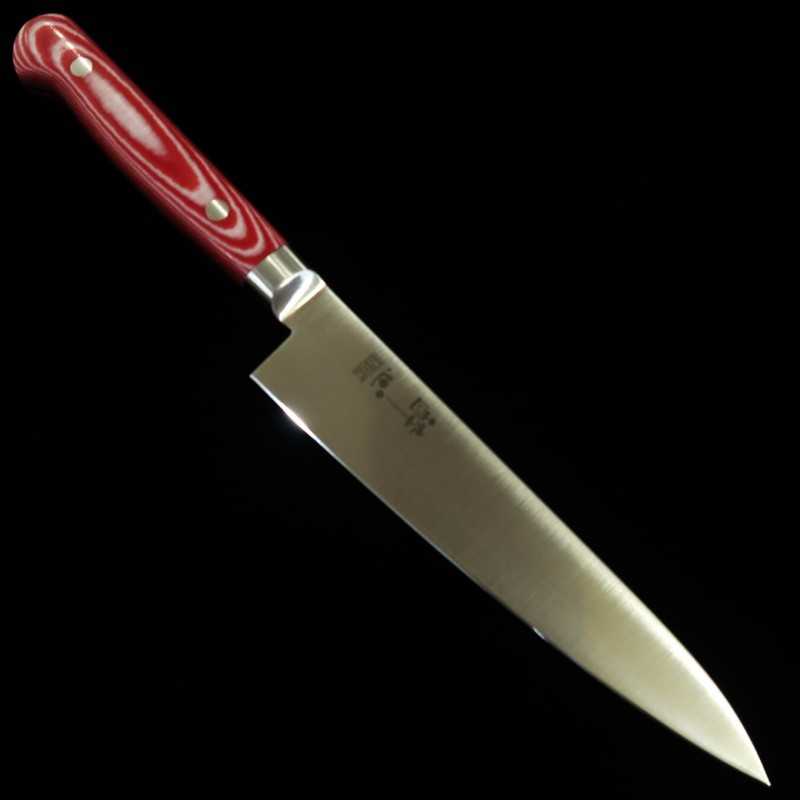 SUISIN Petty INOX PREMIUM Micarta Handle Red/White (150mm)