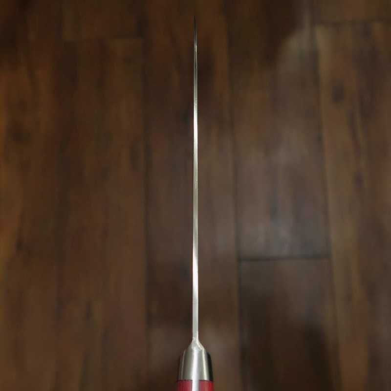 SUISIN Petty INOX PREMIUM Micarta Handle Red/White (150mm)