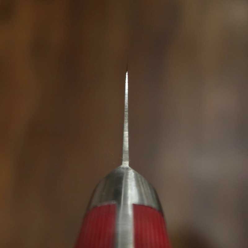 SUISIN Petty INOX PREMIUM Micarta Handle Red/White (150mm)