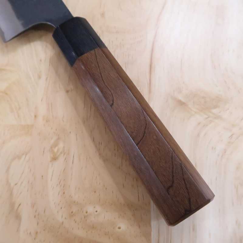 Anryu ANRYU Santoku Acier Blue Super Martelé Finition Noire Manche octogonal en érable (165 mm)
