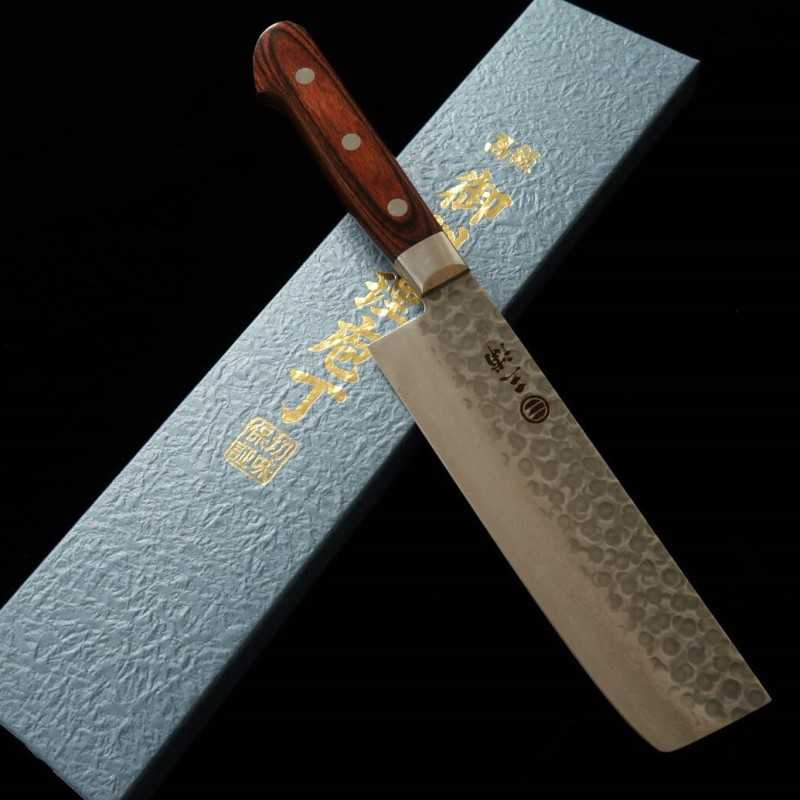 Miura Nakiri VG-10 Damascus Mahogany Plywood (165mm)
