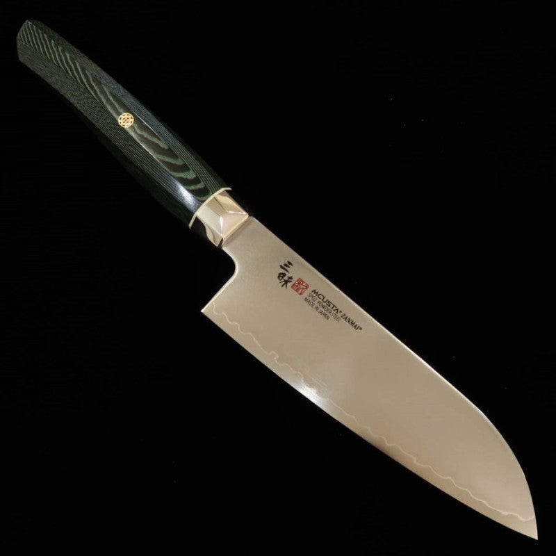 Santoku ZANMAI MCUSTA Revolution Green Small (150mm)
