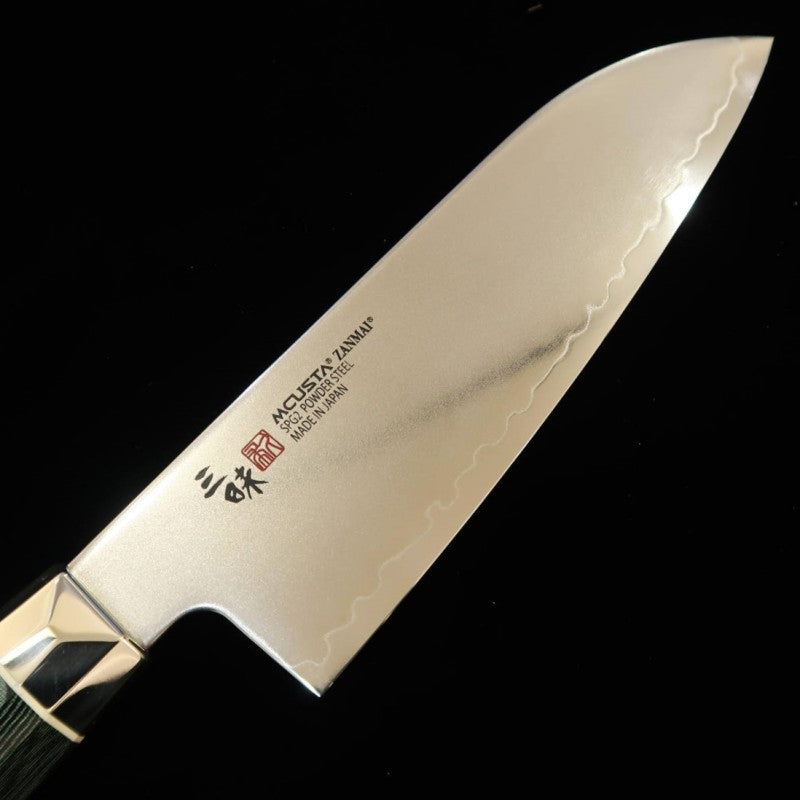 Santoku ZANMAI MCUSTA Revolution Green Small (150mm)