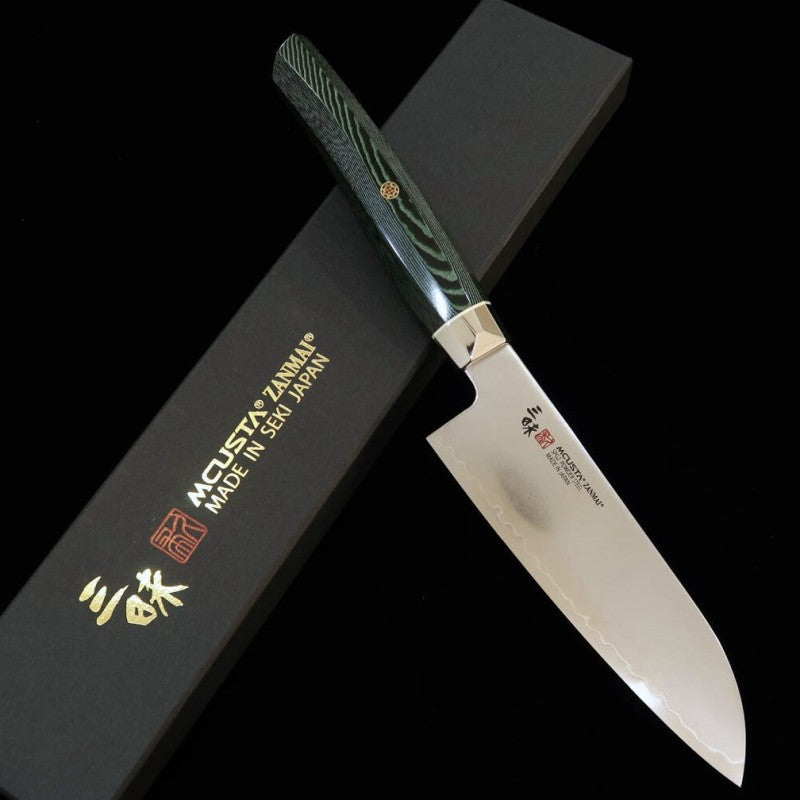 Santoku Revolution Green ZANMAI MCUSTA  (150mm)