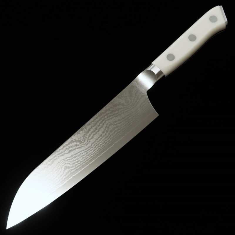 ZANMAI MCUSTA Classic Damascus Corian Santoku (180 mm)