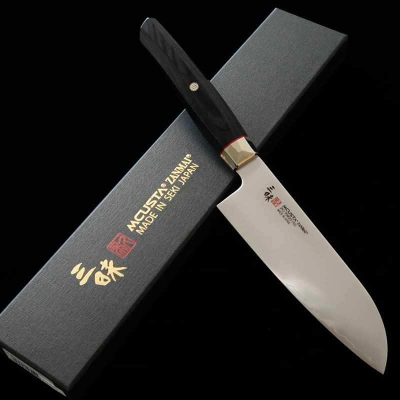 Santoku ZANMAI MCUSTA Revolution Black Small (150mm)