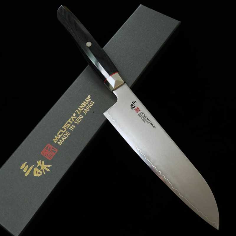 Santoku MCUSTA ZANMAI Revolution negro (180 mm)