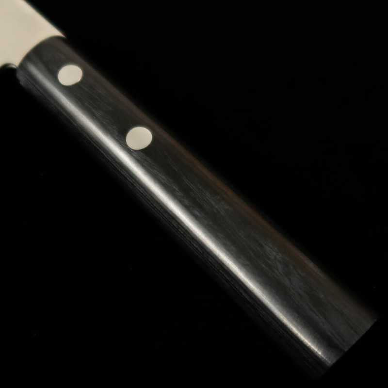 Yanagiba Masahiro Inox para canhoto cabo em madeira compensada preta (200-270mm)