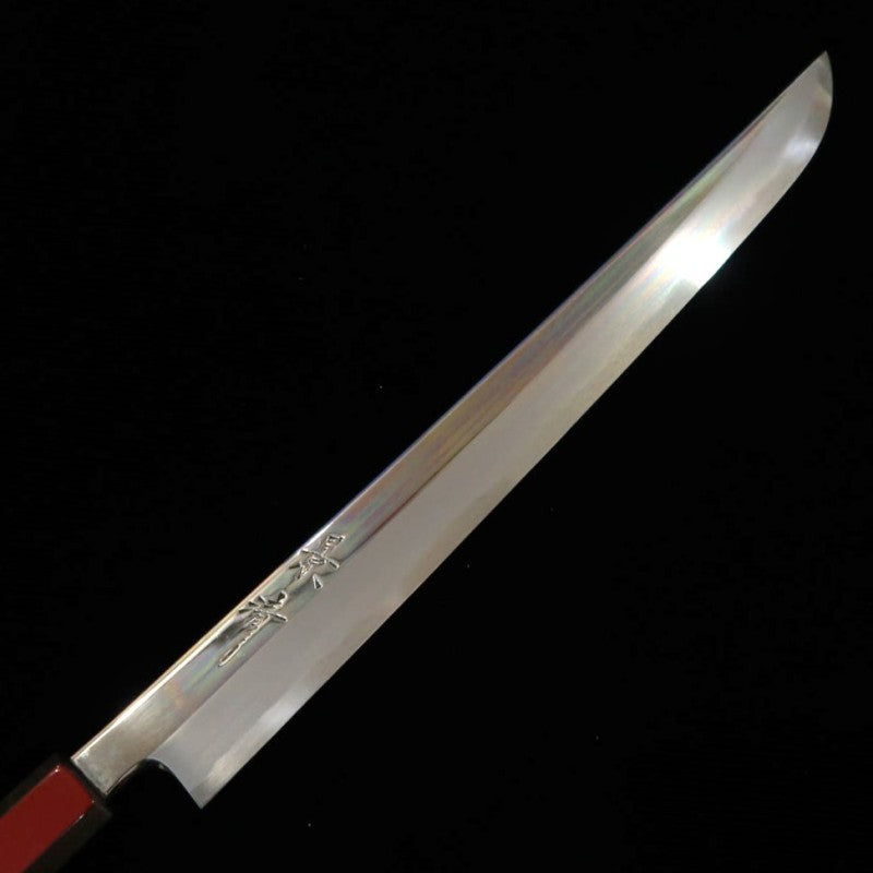 KAGEKIYO Tsurugi Yanagiba Shirogami No. 1 Urushi Akaro (300mm)